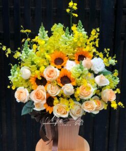 Giỏ Hoa Nắng Vàng - GH007