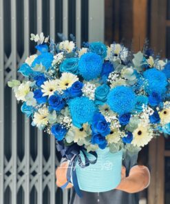 Giỏ Hoa Biển Xanh - GH009