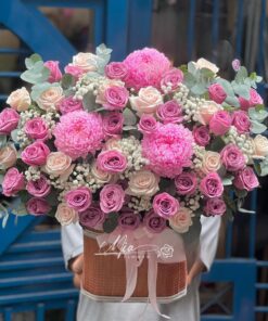 Giỏ Hoa Chiều Tím - GH010