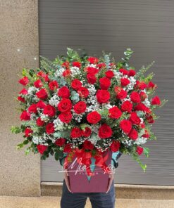 Giỏ Hoa May Mắn - GH011