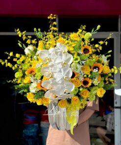 Giỏ Hoa Thăng Tiến - GH015
