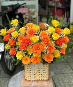 Giỏ Hoa Rực Rỡ - GH018