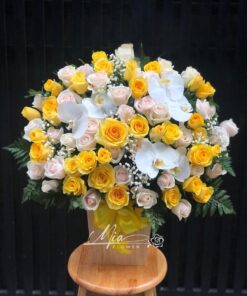 Giỏ Hoa Lời Cảm Ơn - GH030